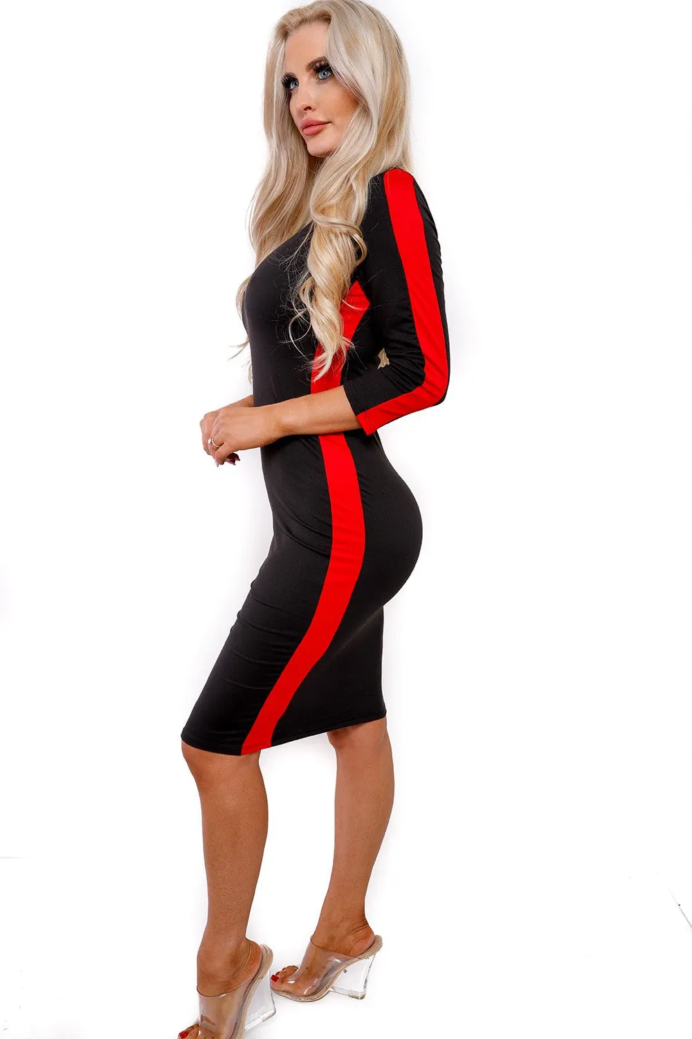 HH433R-SD - LONG SLEEVE MINI DRESS