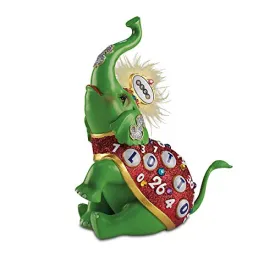Margaret LeVan"Lotto Lucky" Las Vegas-Style Elephant Figurine by The Hamilton Collection
